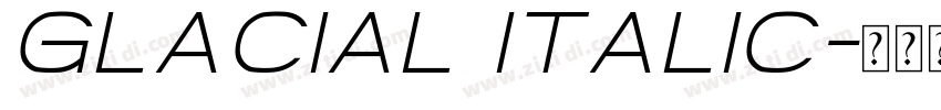 Glacial Italic字体转换